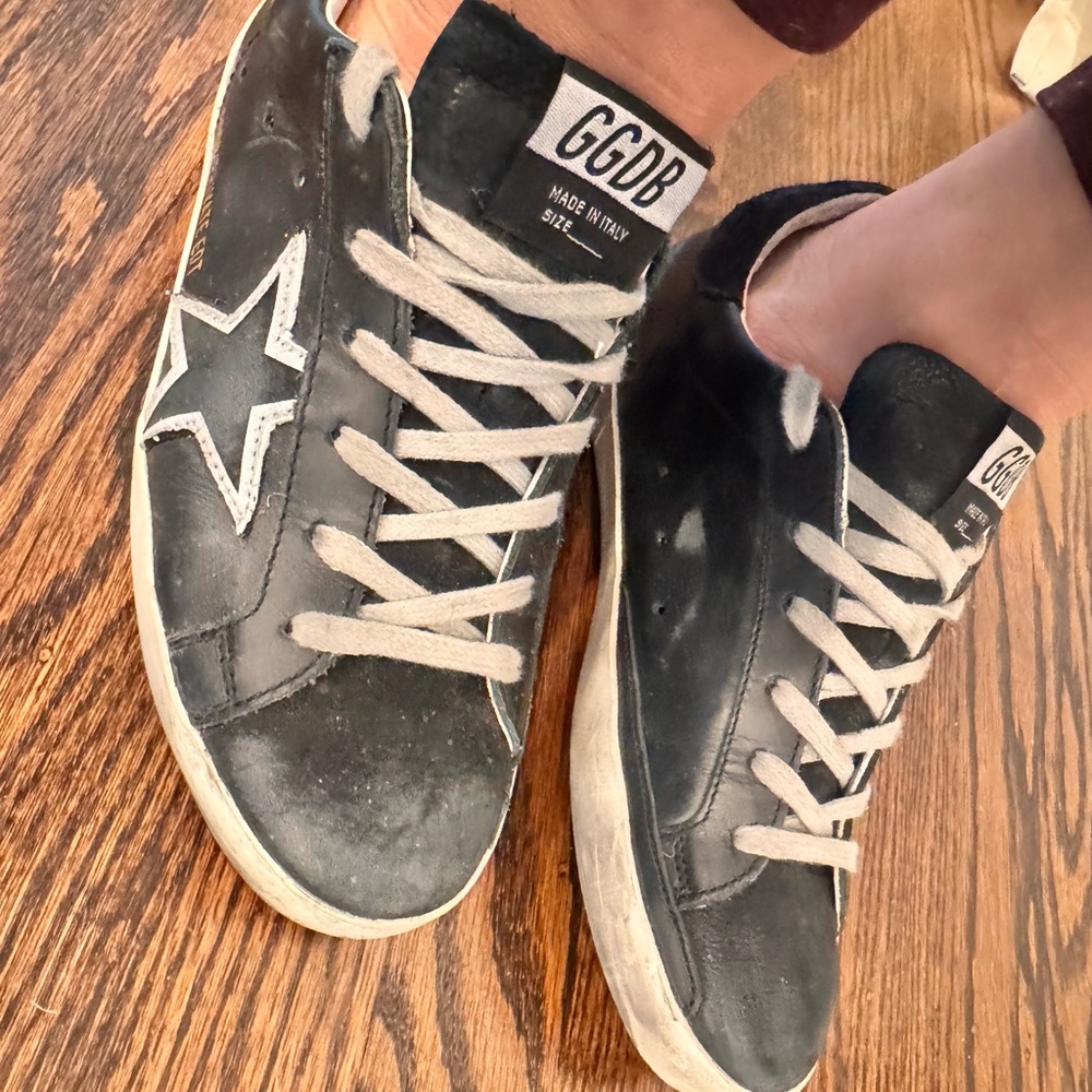 Golden Goose Black and White Women's Sneakers - Picture 4 of 6